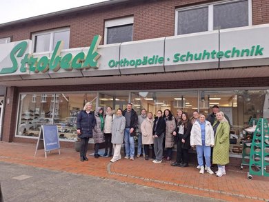 Besuch der Podologieschule beim Orthopädietechniker Strohbeck